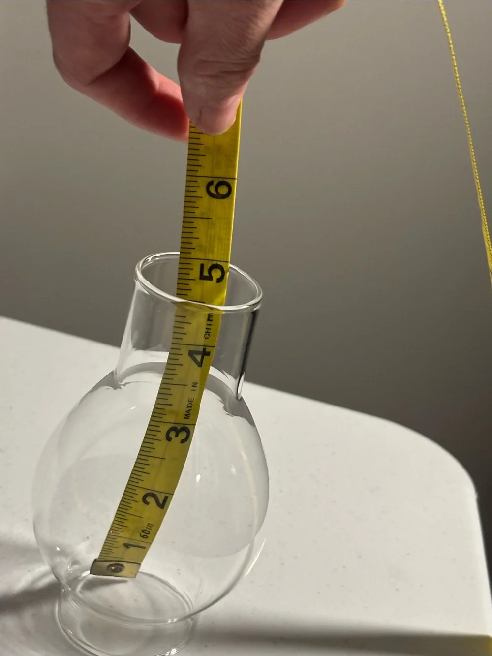 Clear Glass Hurricane Candle Chimney 4.91” Taper Candle Holder Sleeve Wind Guard